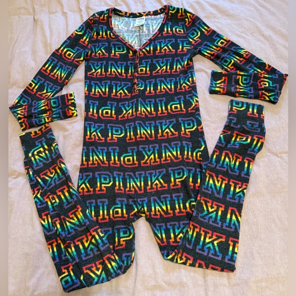 Pink Victoria’s Secret pride onesie - Picture 2 of 5
